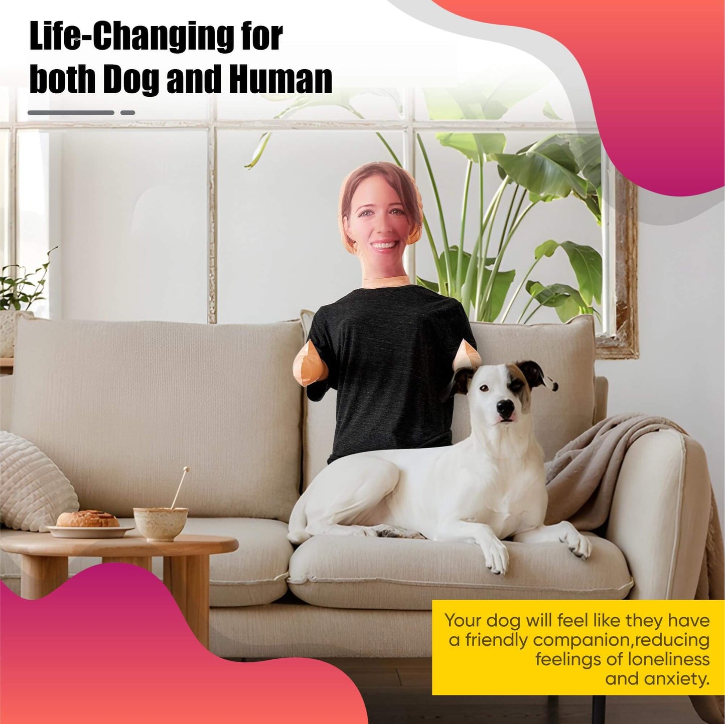 Gerty - Inflatable Friend for Your Pet| #1 Dog Separation Anxiety Relief