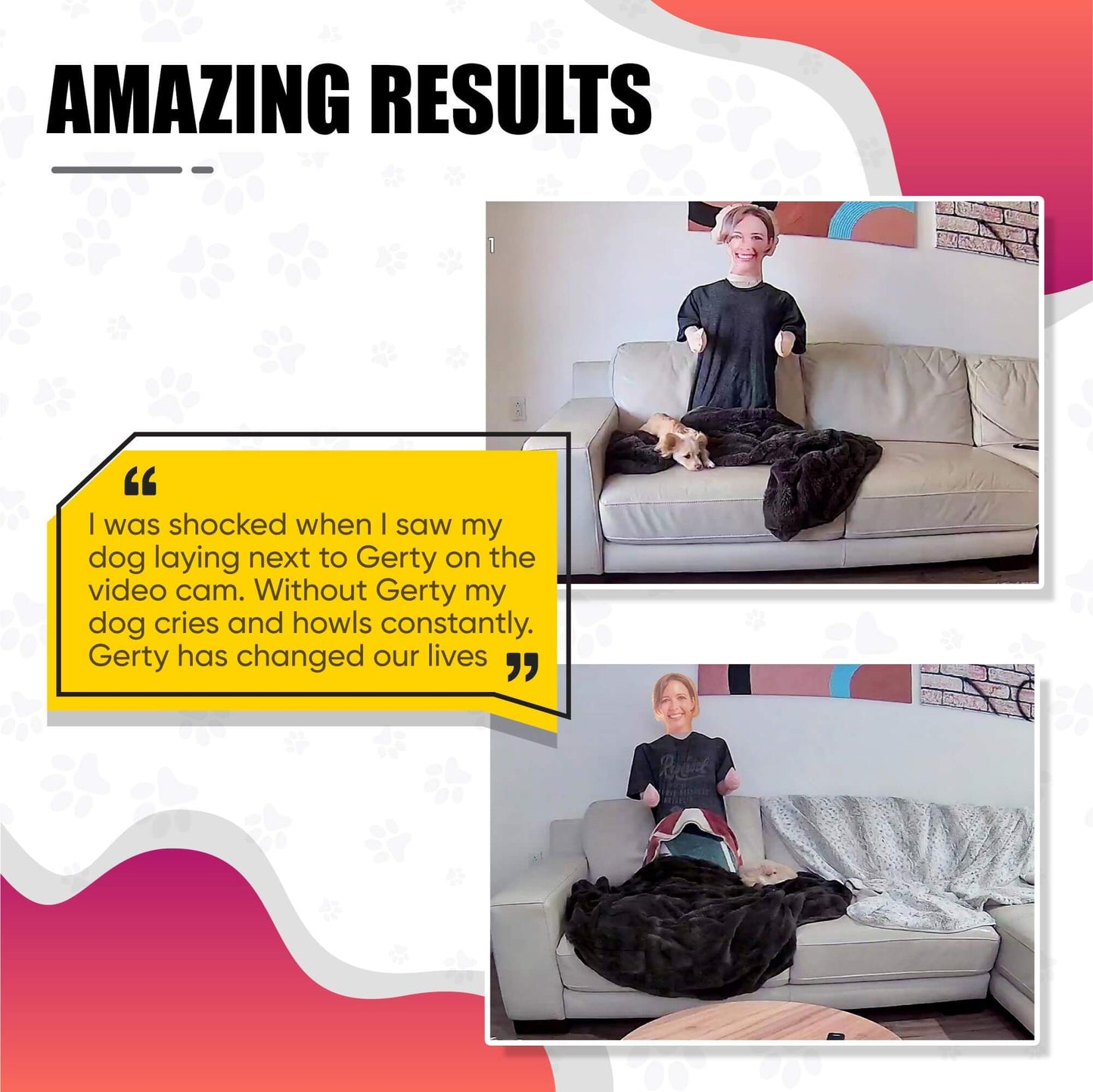 Gerty - Inflatable Friend for Your Pet| #1 Dog Separation Anxiety Relief